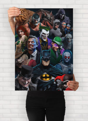 POSTER BATMAN VILLAINS
