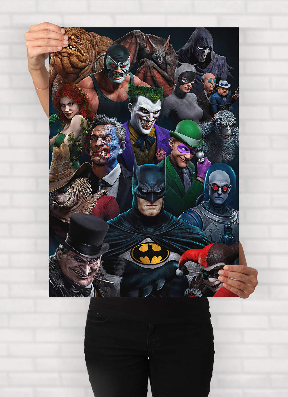 POSTER BATMAN VILLAINS