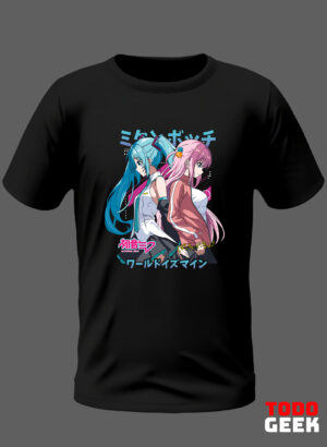 CAMISETA MIKU AND BOCCHI