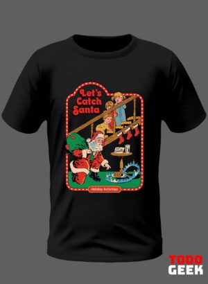 CAMISETA LETS CATCH SANTA