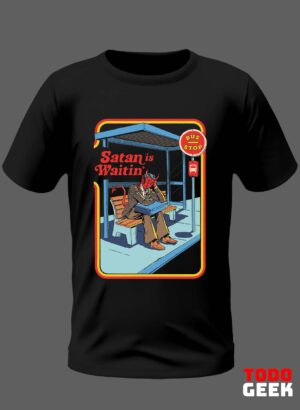 CAMISETA SATAN IS WAITING