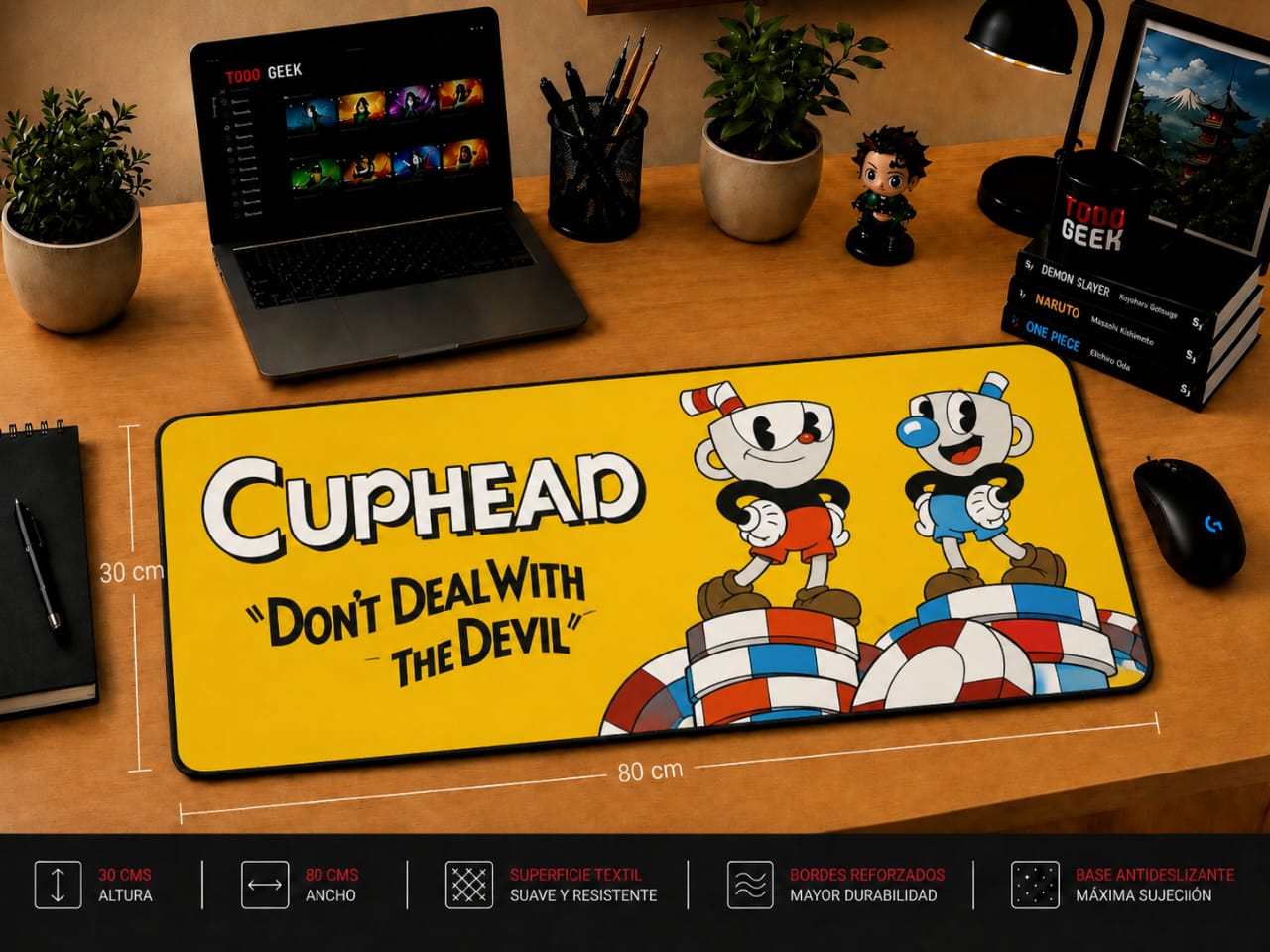 MOUSE PAD GAMER CUPHEAD