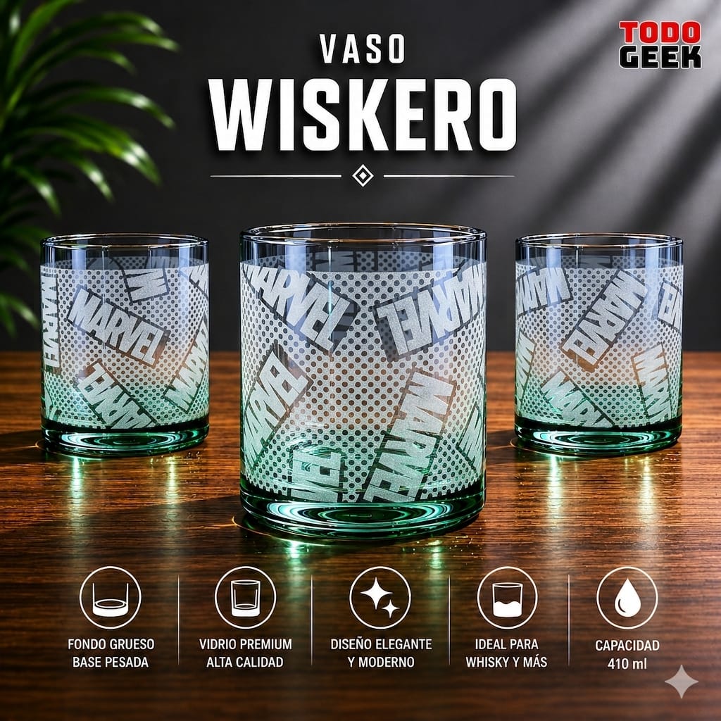 VASO WISKERO MARVEL