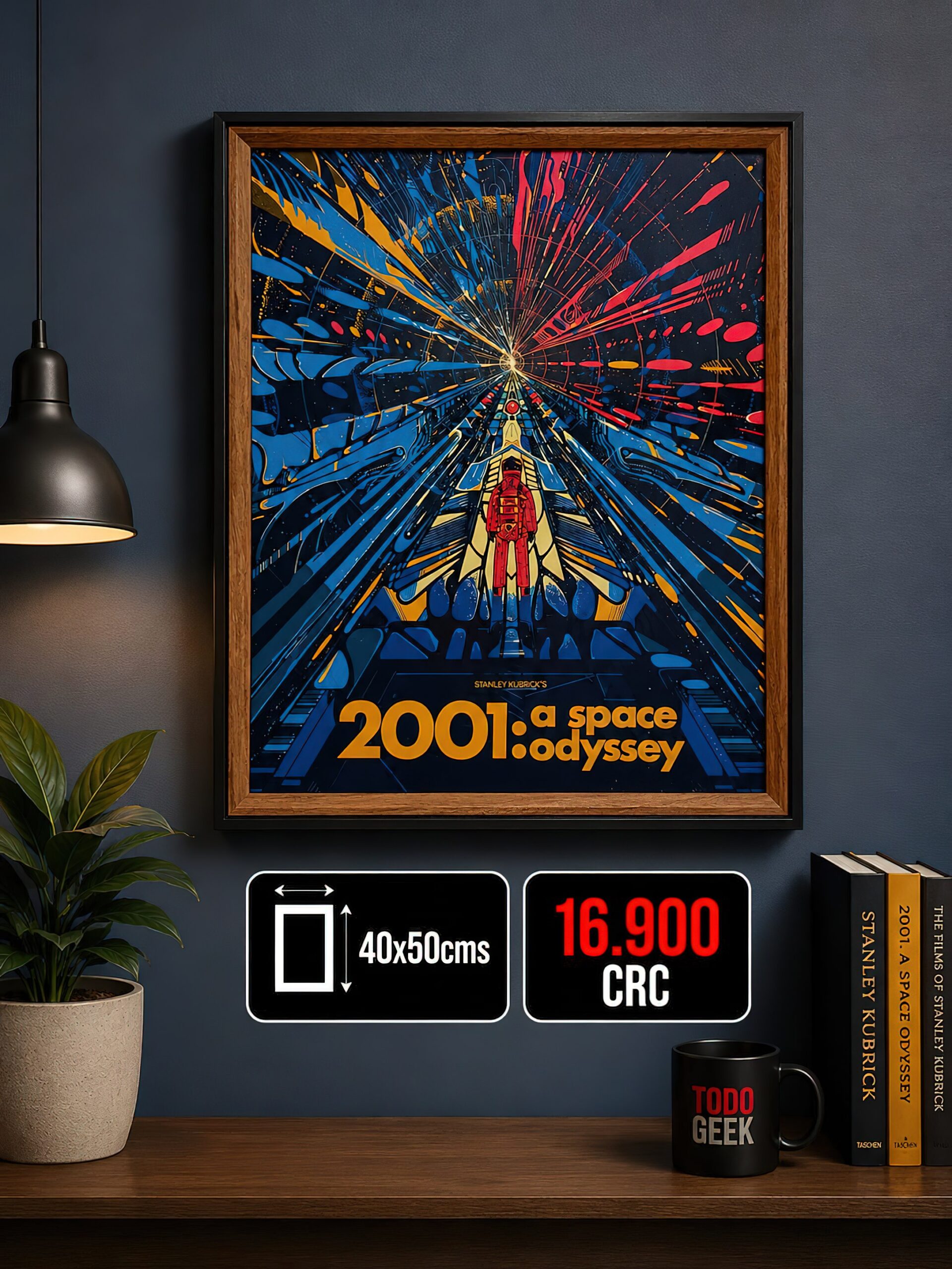 POSTER ENMARCADO 2001 A SPACE ODYSSEY