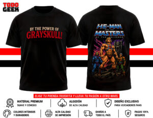 CAMISETA HE-MAN AND THE MASTERS OF THE UNIVERSE