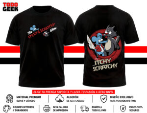 CAMISETA ITCHY AND SCRATCHY
