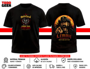 CAMISETA MOTORHEAD - LEMMY KILMISTER