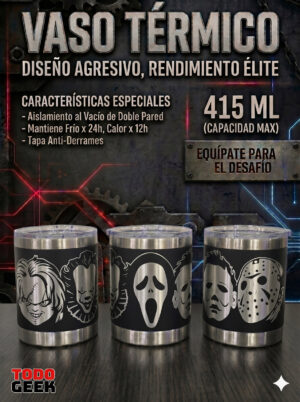 VASO PERSONAJES DE TERROR