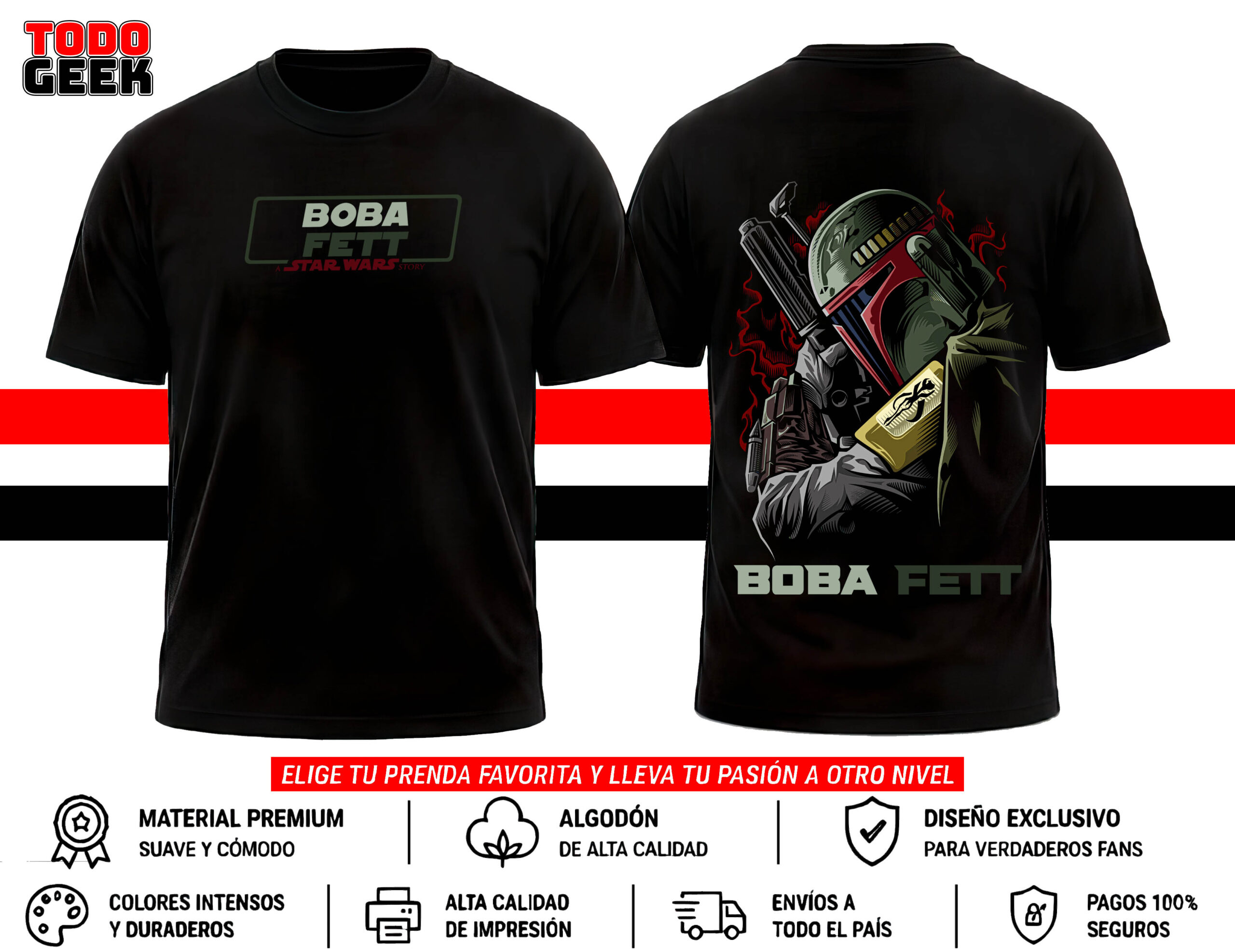 CAMISETA STAR WARS BOBA FETT