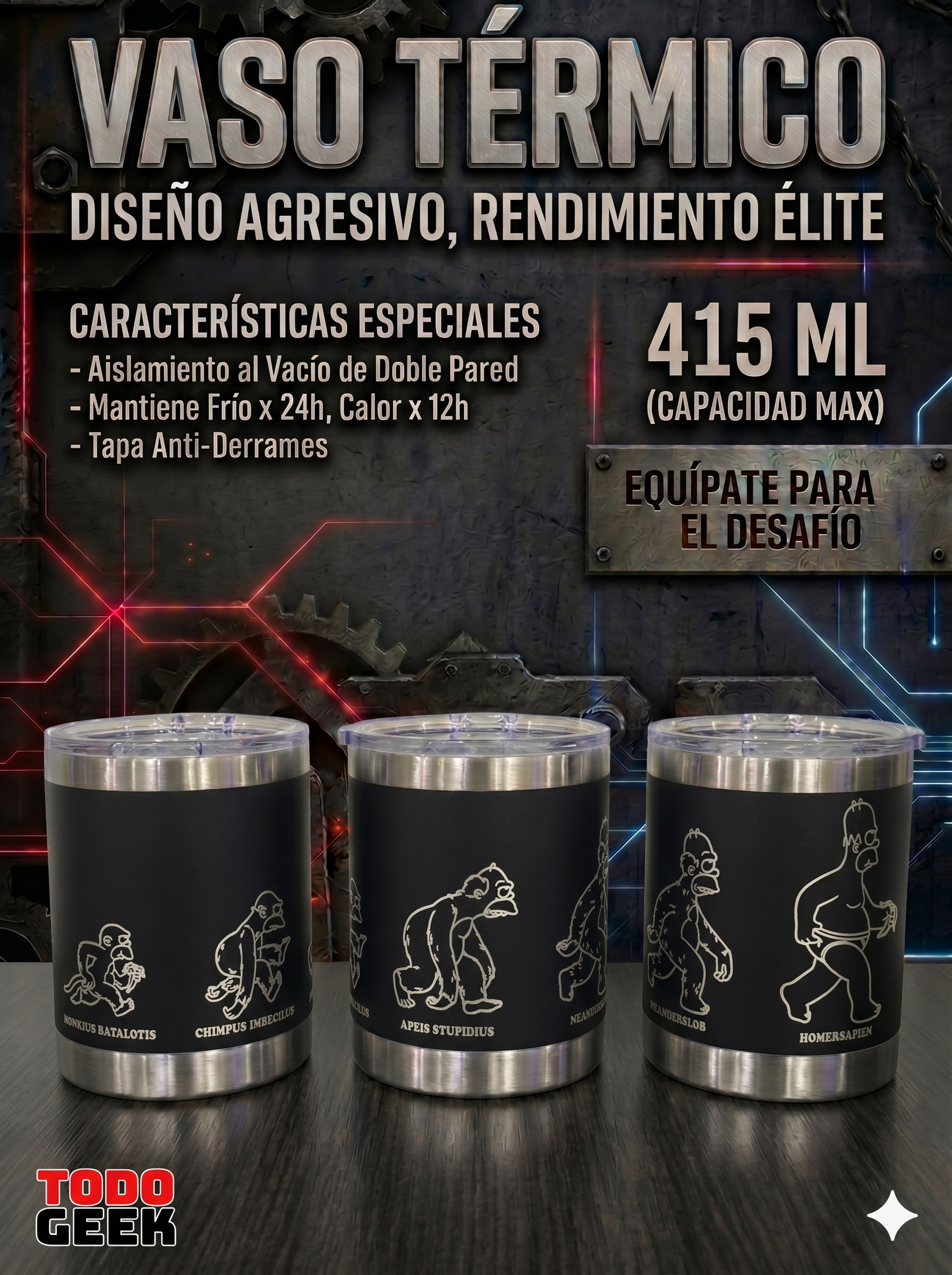 VASO THE SIMPSONS - HOMERSAPIEN