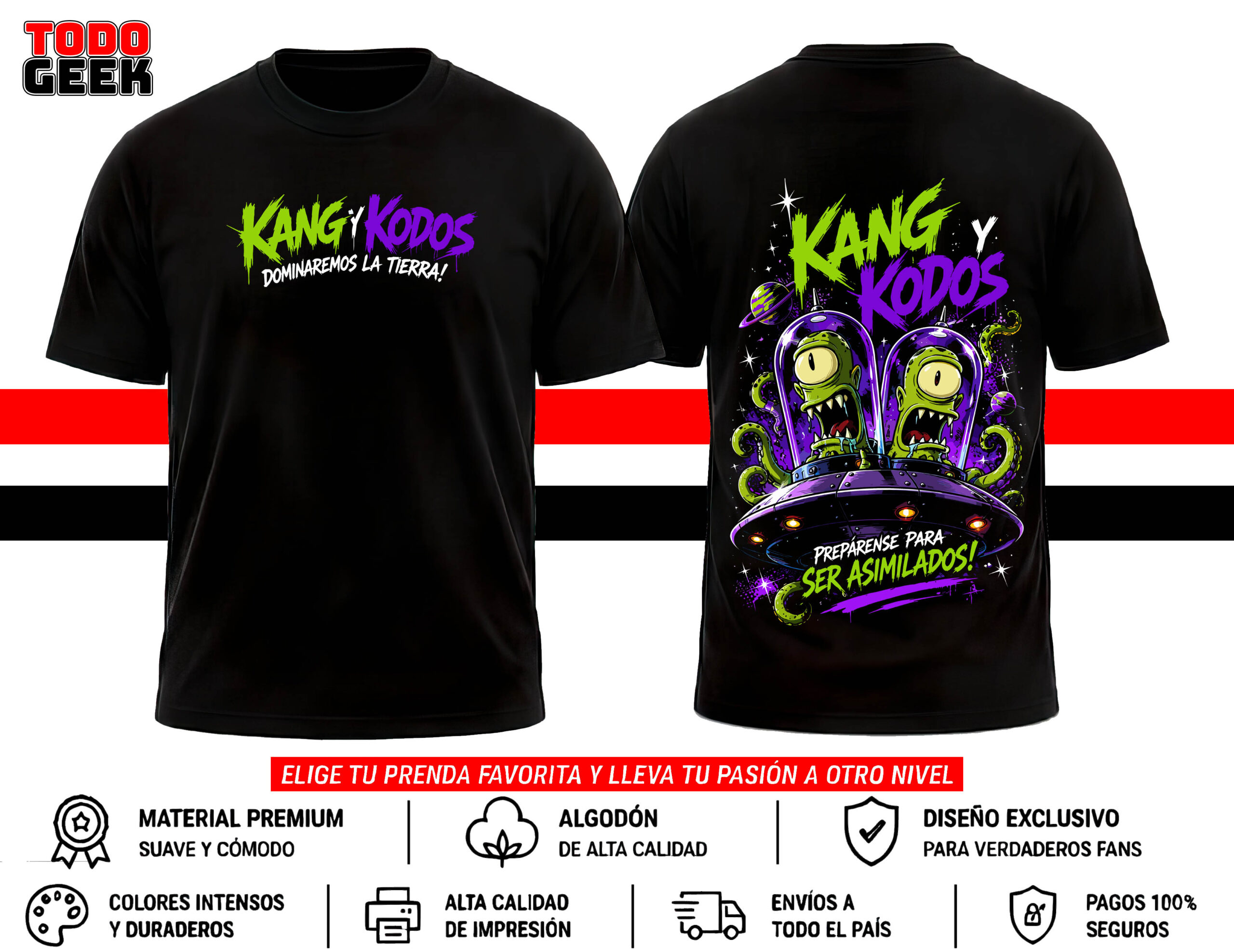 CAMISETA THE SIMPSONS KANG Y KODOS
