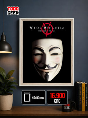POSTER ENMARCADO V FOR VENDETTA